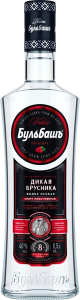 Водка Бульбашъ Дикая Брусника, 0.5 л