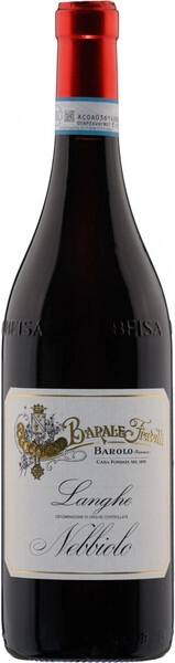 Вино Barale Fratelli, Langhe DOC Nebbiolo, 2022