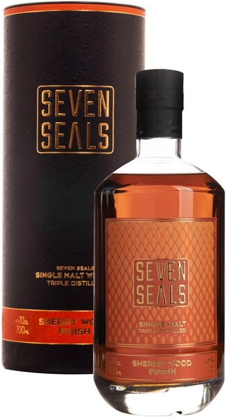 Виски Seven Seals Sherry Wood Finish Single Malt, in tube, 0.7 л