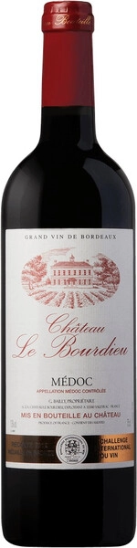 Вино Chateau Le Bourdieu, Medoc AOC Cru Bourgeois, 2017