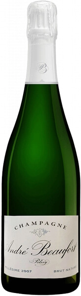 Шампанское Andre Beaufort, Polisy Millesime Brut Nature, Champagne AOC, 2007