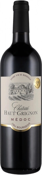 Вино Chateau Haut Grignon, Medoc AOC Cru Bourgeois, 2019