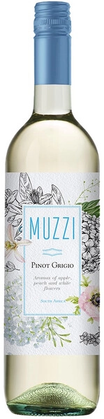 Вино Muzzi Pinot Grigio, Western Cape WO, 2024