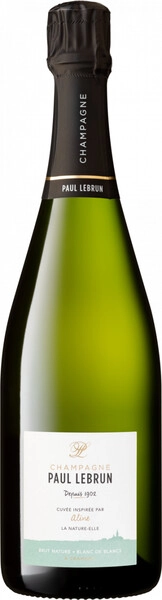 Шампанское Champagne Paul Lebrun, Aline La Nature-Elle Blanc de Blancs Brut Nature, Champagne AOC, 2017