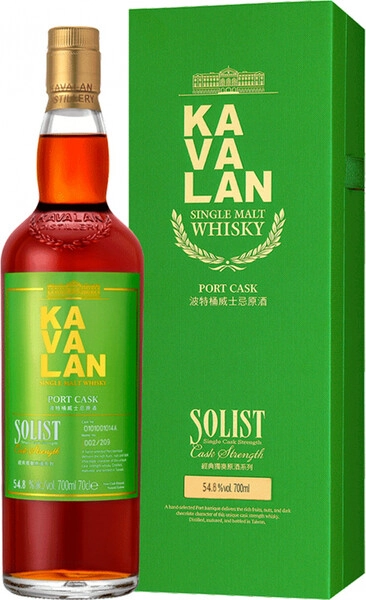 Виски Kavalan, Solist Port Cask (54,8%), gift box, 0.7 л