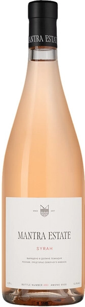 Вино "Mantra Estate" Syrah Rose, 2024