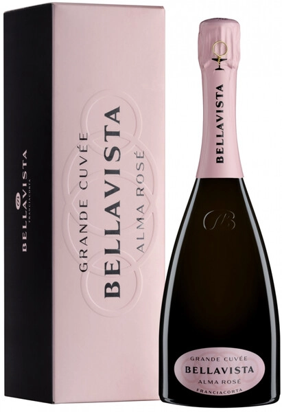 Игристое вино Bellavista, Alma Grande Cuvee Rose, Franciacorta DOCG, 2019, gift box