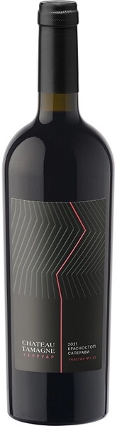 Вино Chateau Tamagne, Terroir Krasnostop-Saperavi, 2021, 187 мл