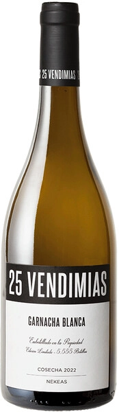 Вино Bodegas Nekeas, 25 Vendimias Garnacha Blanca, 2022