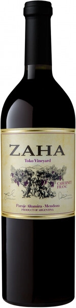 Вино Bodega Teho, Zaha Toko Vineyard Cabernet Franc, 2019