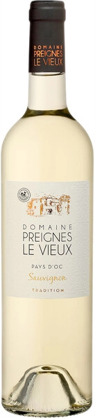 Вино Domaine Preignes le Vieux, Sauvignon Tradition, Pays d'Oc IGP, 2022