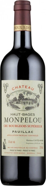 Вино Chateau Haut-Bages Monpelou, Pauillac AOC, 2013, 1.5 л