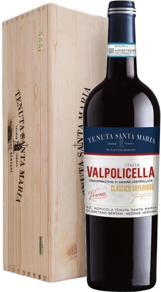 Вино Tenuta Santa Maria, Valpolicella Classico Superiore DOC, 2019, wooden box, 1.5 л