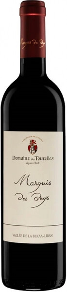 Вино Domaine des Tourelles, Marquis des Beys Red, Vallee de la Bekaa, 2018