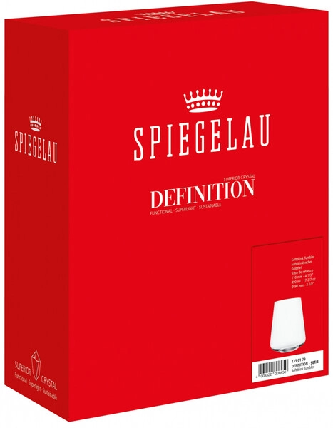 Бокалы без ножки/стаканы Spiegelau, Definition Soft Drink Tumbler, set of 4 pcs