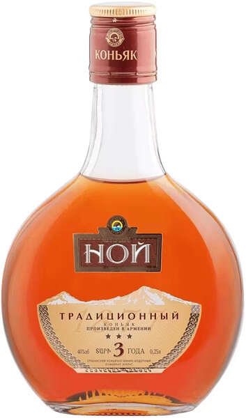 Коньяк Ной Традиционный 3-летний, 250 мл