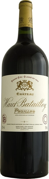 Вино Chateau Haut-Batailley, Pauillac AOC 5-eme Grand Cru Classe, 2015, 1.5 л