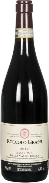 Вино Roccolo Grassi, Amarone della Valpolicella DOCG, 2017