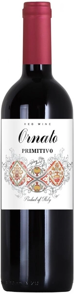 Вино Ornato Primitivo, Sicilia IGT, 2021