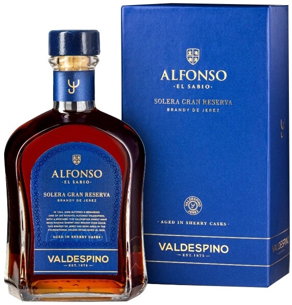 Бренди Brandy Valdespino Gran Reserva Alfonso el Sabio, gift box, 0.7 л