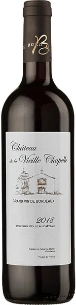Вино Chateau de la Vieille Chapelle, Tradition, Bordeaux Superieur AOC, 2018