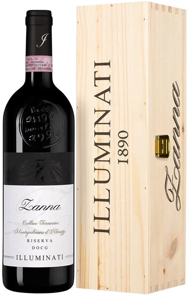 Вино Illuminati, "Zanna" Montepulciano d'Abruzzo Riserva, Colline Teramane DOCG, 2019, wooden box