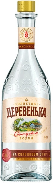 Водка "Солнечная деревенька", 250 мл