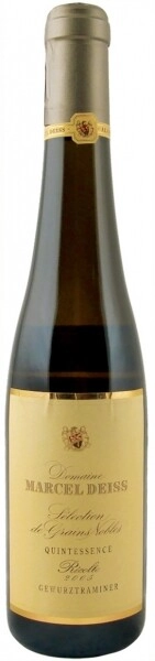 Вино Domaine Marcel Deiss, Gewurztraminer Quintessence Selection de Grains Nobles, AOC Alsace, 2005, 375 мл