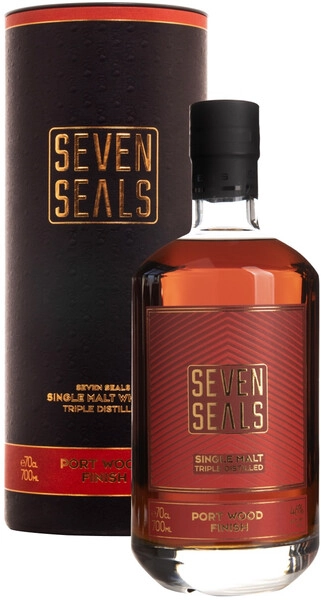 Виски Seven Seals Port Wood Finish Single Malt, in tube, 0.7 л
