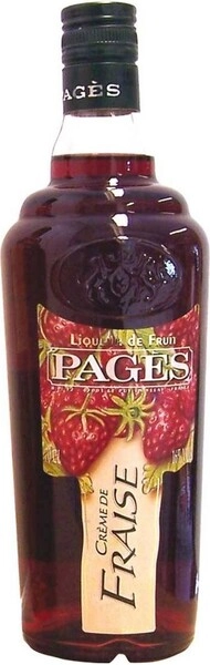 Ликер Pages Creme de Fraise, 0.7 л