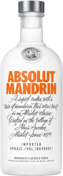 Водка "Absolut" Mandrin, 0.75 л
