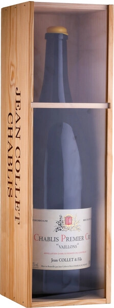 Вино Domaine Jean Collet et Fils, Chablis 1er Cru Vaillons, 2018, wooden box, 3 л