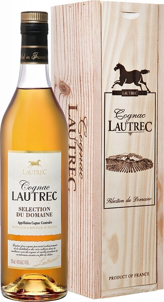 Коньяк Lautrec Selection du Domain, wooden box, 0.7 л