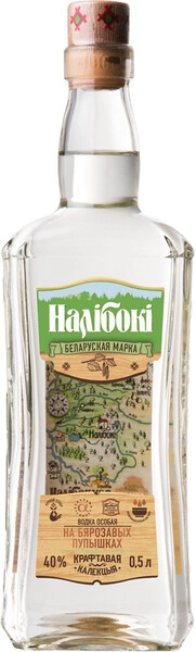 Водка Налибоки На березовых почках, 0.5 л