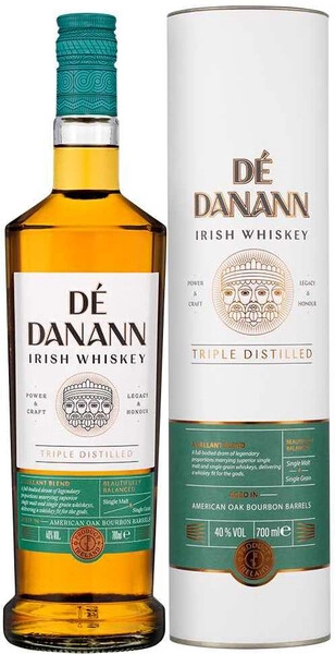 Виски De Danann Irish Whiskey, in tube, 0.7 л
