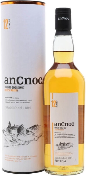 Виски An Cnoc 12 Years Old, gift box, 0.7 л