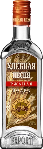 Водка АПК, Хлебная Песня Ржаная, 0.5 л
