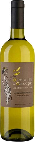 Вино Domain de Menard, Demoiselle de Gascogne Colombard-Sauvignon-Gros Manseng, Cotes de Gascogne IGP, 2021