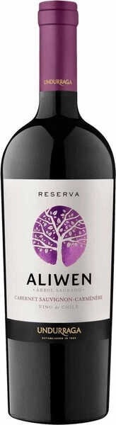 Вино Undurraga, Aliwen Cabernet Sauvignon/Carmenere Reserva, 2022