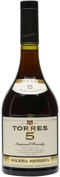 Бренди Torres 5 Solera Reserva, 0.5 л