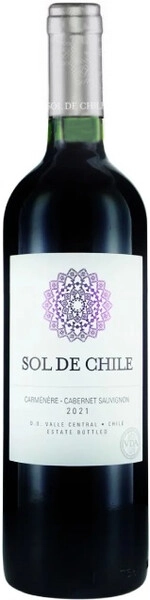 Вино Sol de Chile Carmenere-Cabernet Sauvignon, Valle Central DO, 2021
