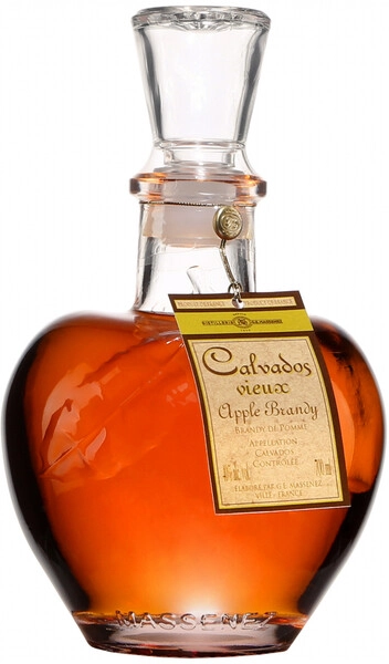 Кальвадос Massenez, Calvados Vieux Carafon Forme Pomme, 0.7 л