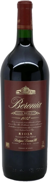 Вино Beronia Gran Reserva, Rioja DOC, 1982, 1.5 л