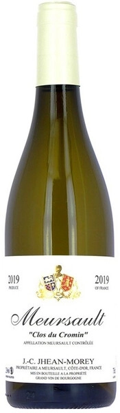 Вино Domaine Jhean Morey, Meursault Clos du Cromin AOC Blanc, 2019