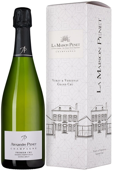 Шампанское Alexandre Penet, Premier Cru Extra Brut, Champagne AOC, gift box