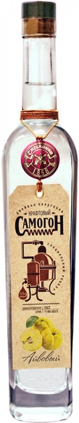 Водка Стрижамент, Самогон крафтовый Айвовый, 0.5 л