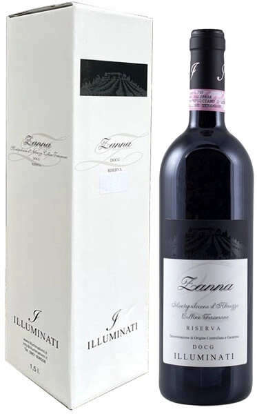 Вино Montepulciano d'Abruzzo Riserva Zanna, Colline Teramane DOCG, 2018, gift box