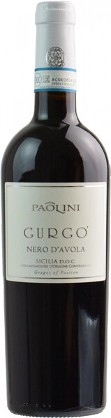 Вино Cantine Paolini, Gurgo Nero d'Avola, Sicilia DOC, 2020