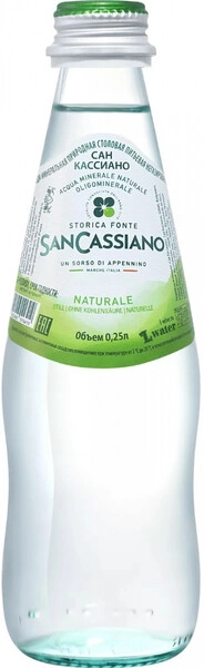 Вода San Cassiano Still, Glass, 250 мл