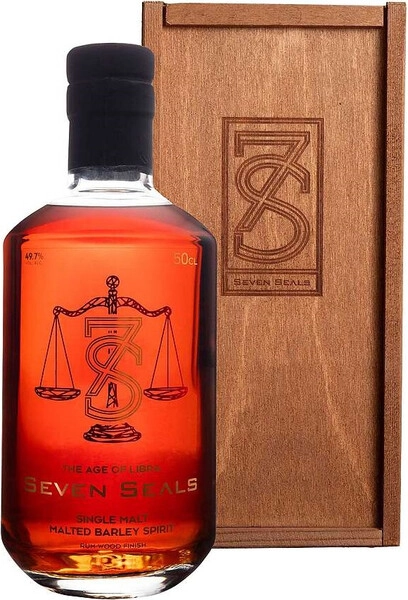 Виски Seven Seals Zodiac The Age of Libra Single Malt, wooden box, 0.5 л